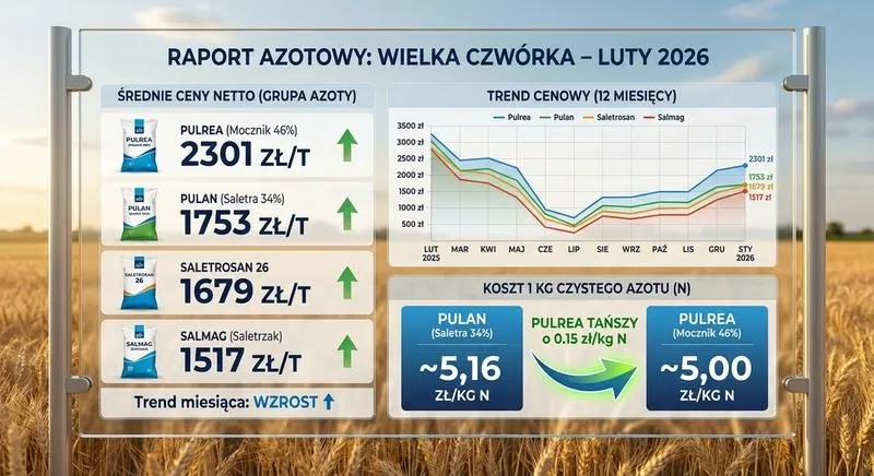 Jakie są aktualne ceny nawozów azotowych w 2026 roku?
