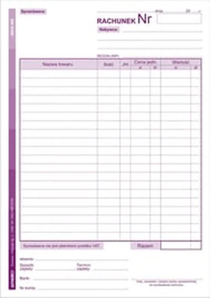 Dokumenty do sprzedaży