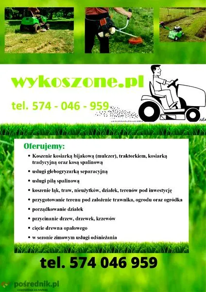 Koszt koszenia trawy