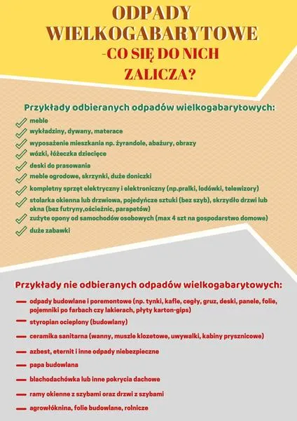 Odpady wielkogabarytowe Kraków