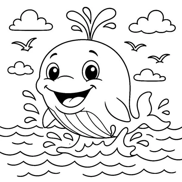 Płetwale błękitne w oceanie