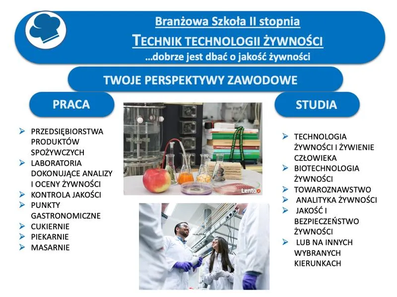 Rola technika technologii żywności