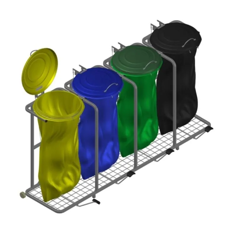 Stojak do segregacji śmieci