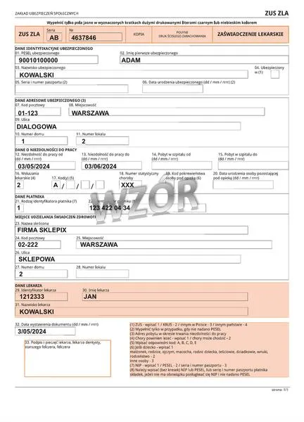 Zasiłek chorobowy dla rolników